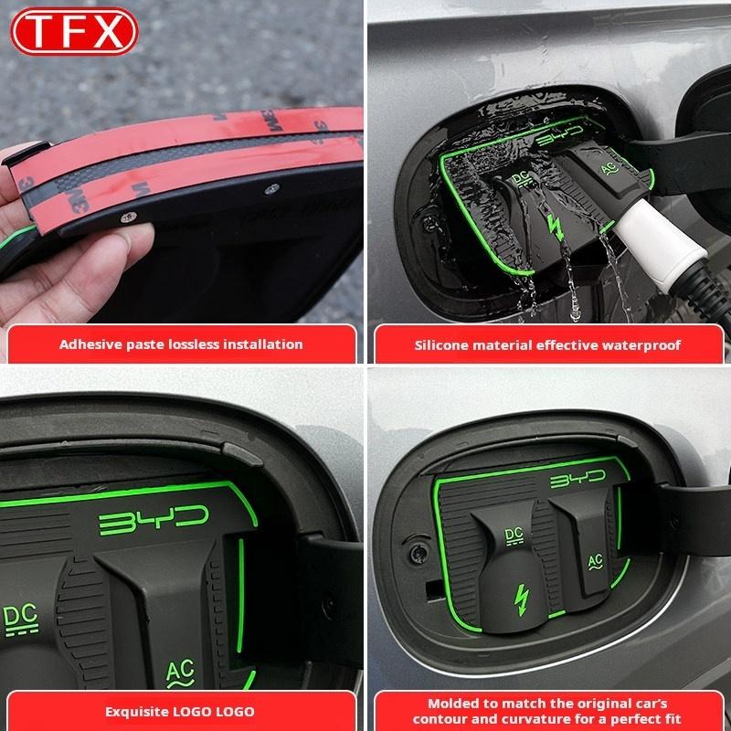 For BYD Sealion 5 DM-i 2025 2026 Car Styling Charging Port Covers Waterproof Silicone Protective Caps Durable Strong Accessories