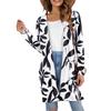 Women's Fashion Casual Comfort Floral Print Mid-Length Cardigan Jacket