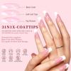 Nail Art Mixed Color French Nail Patch Wearing Nail Patch Naked Pink French Prefabricated Nail Versatile