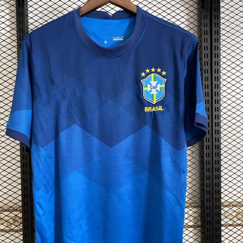 Mens Brazil Copa America Home Away Soccer Jersey Neymar Jesus Firmino Style Quick Dry Football Shirt