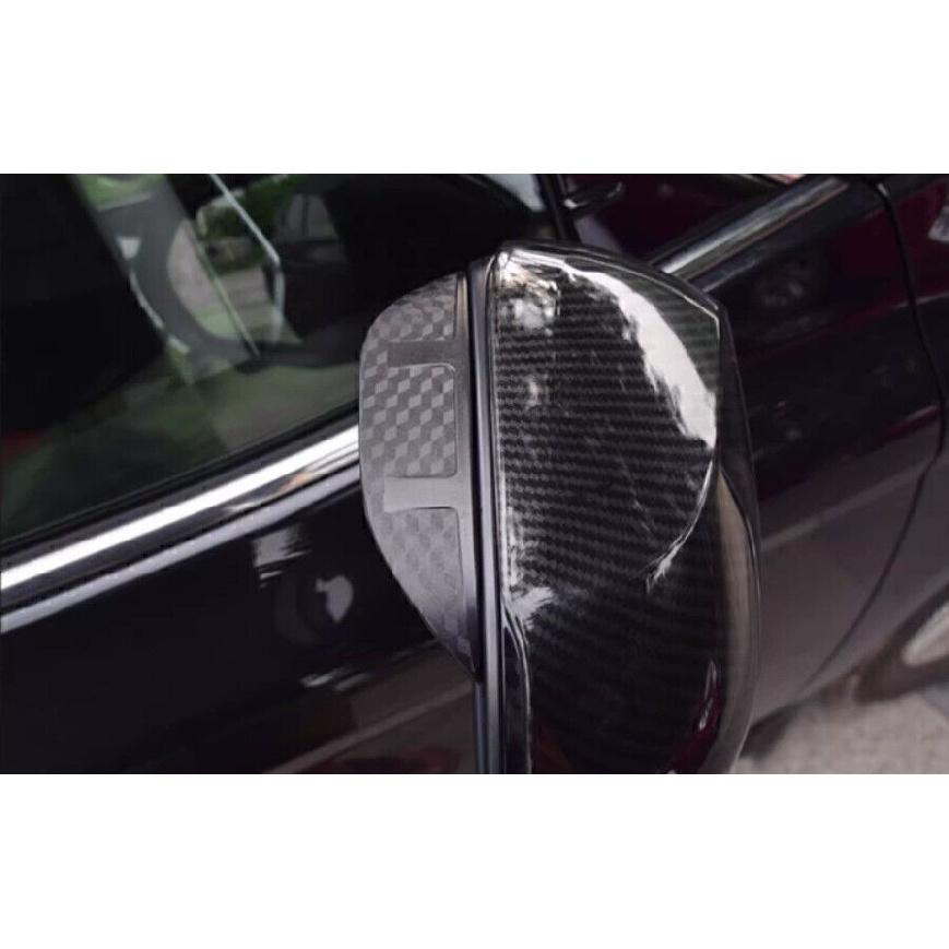 For Toyota Camry 2018-2024 Carbon Fiber Rear View Mirror Rain Eyebrow Guard Trim