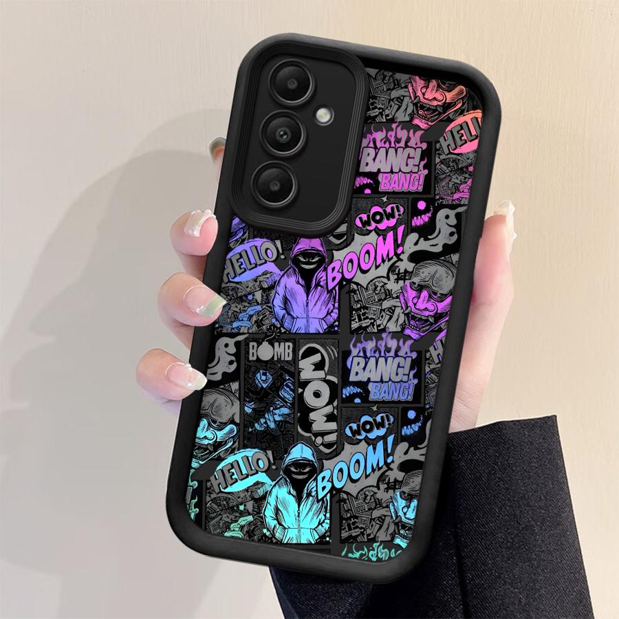 

Мягкий чехол для телефона Cool Boom Comics для Samsung Galaxy A23 A12 A56 A36 A26 A22 A16 A14 A24 A13 A34 A32 A33 Galaxy A16 5G