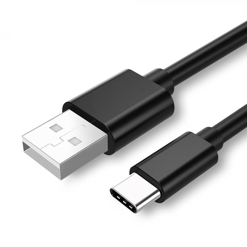 Rapid 1m 2m PVC USB-C USB Type Cable Fast Charger Data Cable 2A Black White Pure Copper for Computer Printer