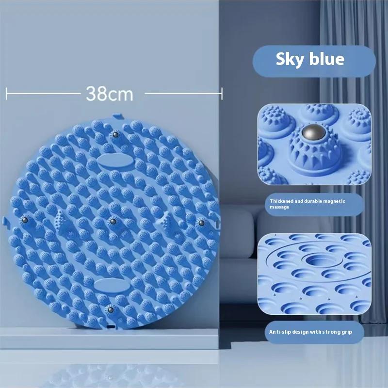

Durable And Safe 1Pc Non-Slip Round Foot Acupressure Mat Running In Place Foot Workout Mats For Foot Pain Relief Home Yoga Fitness Equipment