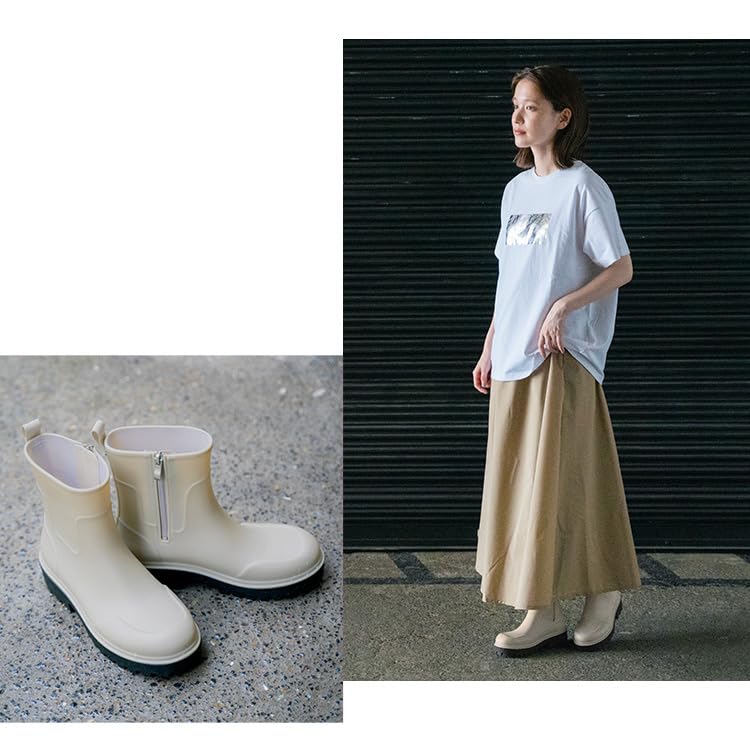 Track Sole Rain Boots M [2025] Wpc. [M] Off-White RBM-7008-203
