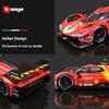 In Stock Bburago 1:18 Le Mans 24h Ferrari 499p No.24 No.50 Bo.51 Coated Simulation Alloy Miniature Model Custom Kid Toy Gift