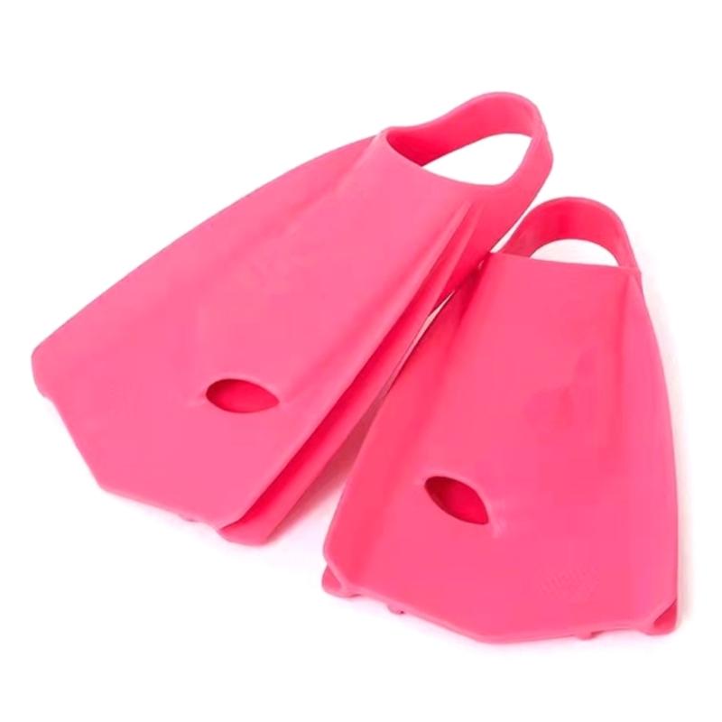 Silicone Comfortable Swimming Fins Swim Training Fins Travel Size Flippers Training Short Flippers for Teen Adult