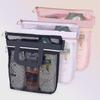 Transparent Portable Mesh Shower & Makeup Organizer Bag
