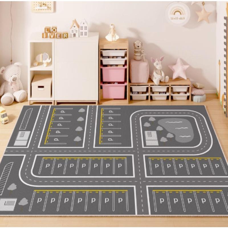 Children's Carpet Urban Planning Climbing Rugs Large Anti Slip Easy To Maintain Floor Mats Kindergarten Early Education Carpet