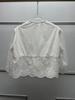 Women's French Retro Short Sleeve Lace Embroidered Top