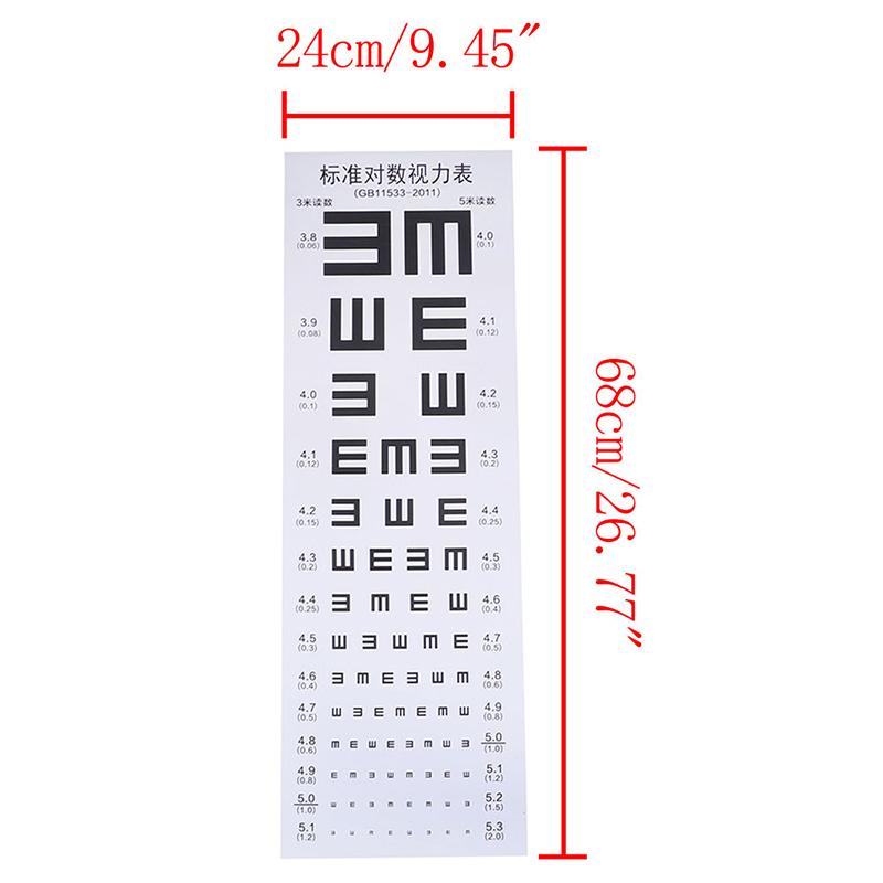 Wallmounted Waterproof Eye Chart Testing Cahrt Visual Testing Chart For Hospital