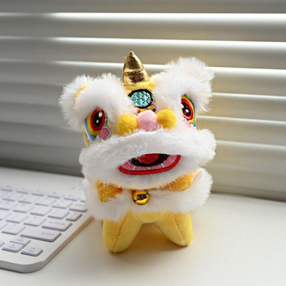 Cartoon Lion Dance Pendant Awakened Lion Chinese New Year Gift  Bag Hanging Accessories