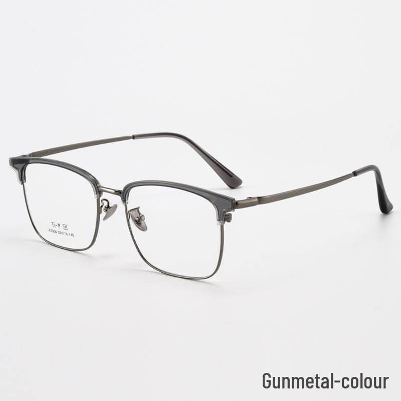 

Keming Business Pure Titanium Eyebrow Frame Myopia Glasses with Anti-Blue Light for Men