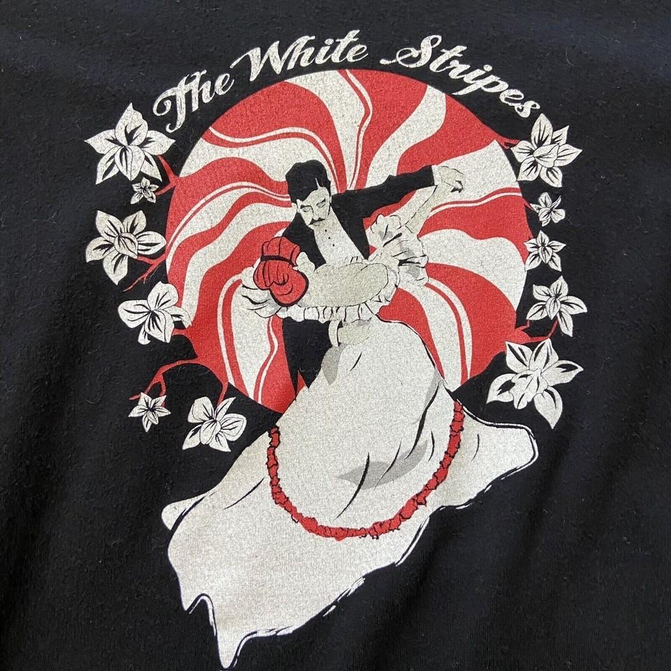 The White Stripes Rock Band Black Men S-4XL Shirt E853 Unisex T-Shirt L