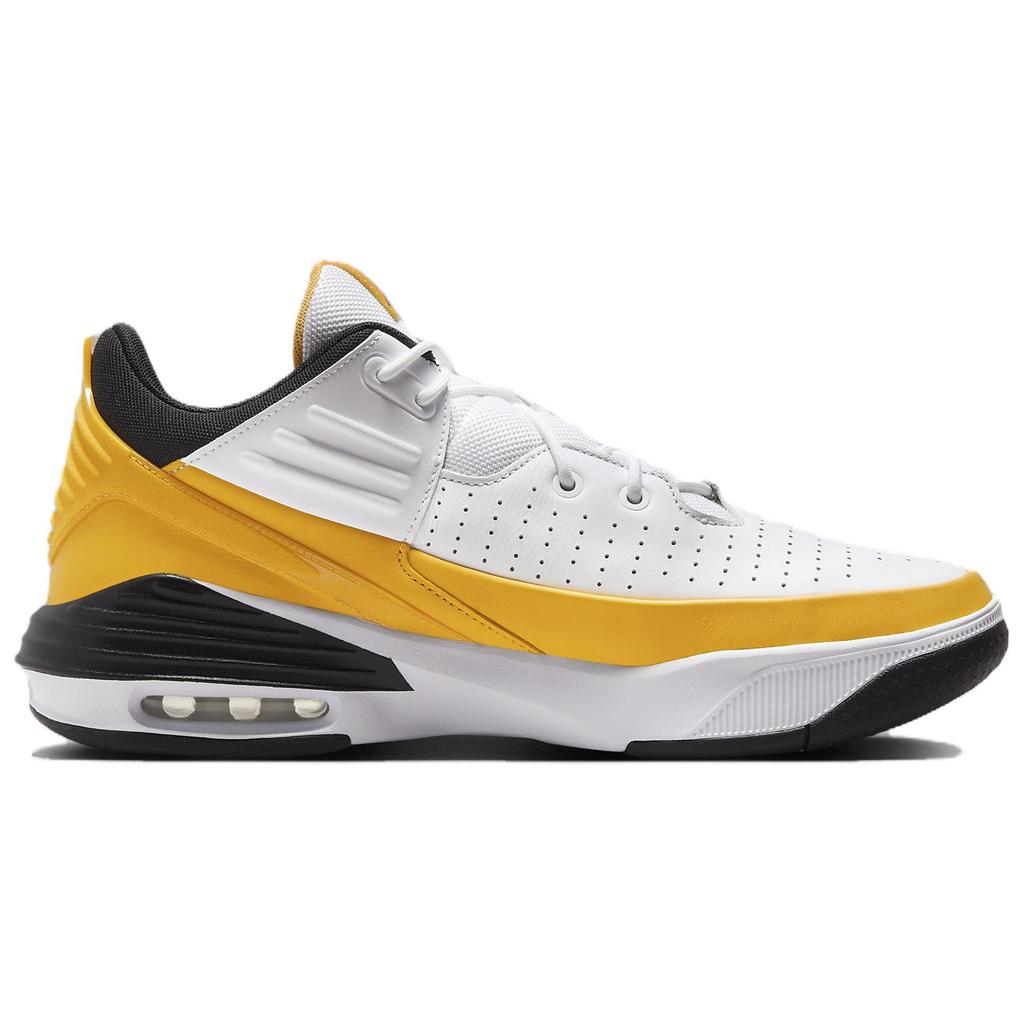 Jordan Max Aura 5 White Yellow Ochre Men Sneakers Black DZ4353-701