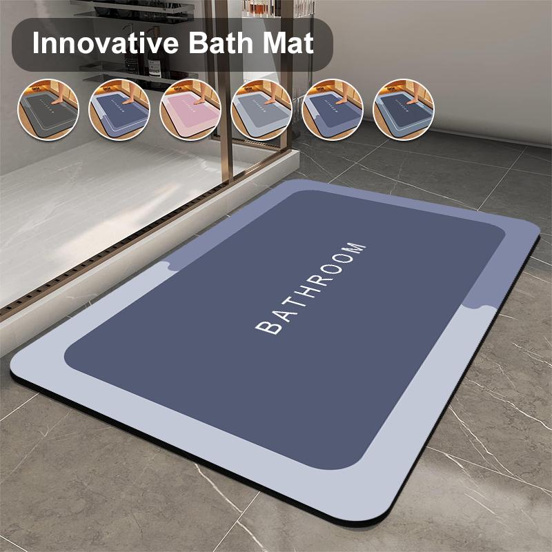 1PC 40x60cm Super Absorbent Diatomite Bath Mats Bathroom Anti Slip Fast Drying Floor Mat Shower Toilet Bedroom Kitchen Doormat