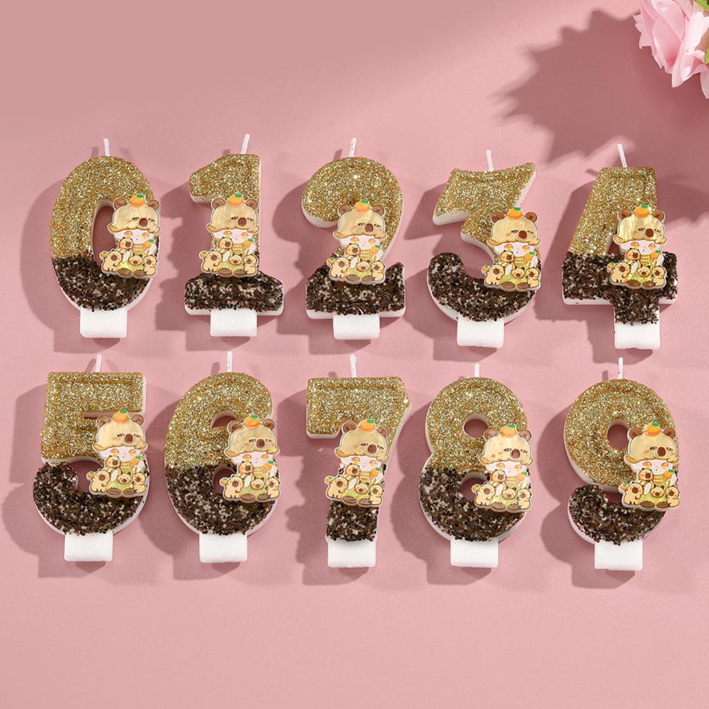 Cute Cartoon Digital Candles, Birthday Candles, Party Decorations