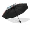 1pc Outdoor Umbrella with Anime Character Design - Automatic Opening/Closing, Portable 3-Fold Design, 8-Bone Iron Frame - Perfect for Fans, Trave