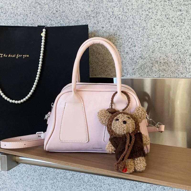 New Handbag Women's Crossbody Bag Women's Texture Handbag Single Shoulder Bag Boston Bag Minimalist Women's Bag
