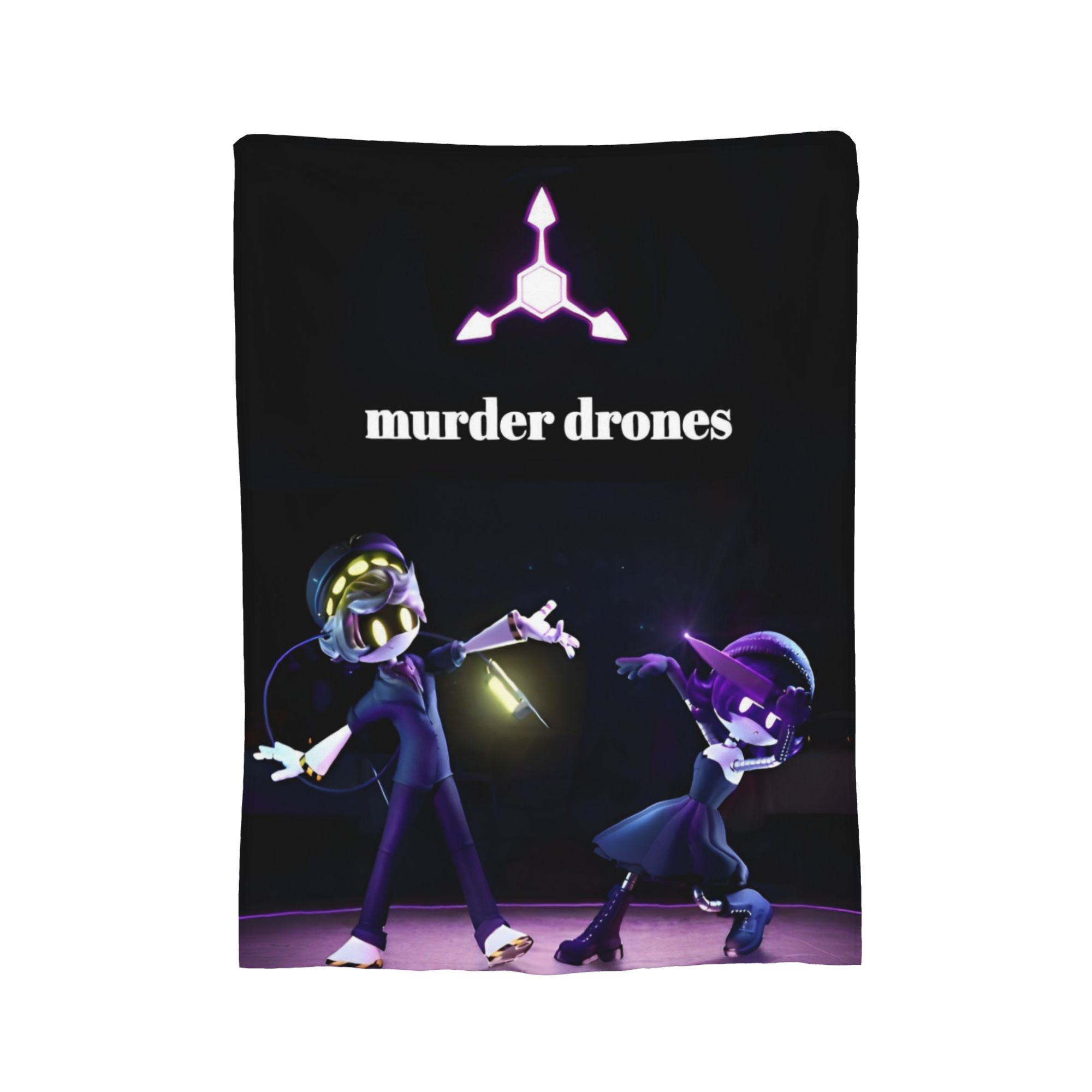 

Murder Drones Blanket Flannel Uzi Doorman Purple Breathable Super Soft Throw Blanket for Bedding Couch Plush Thin Quilt 150x200cm