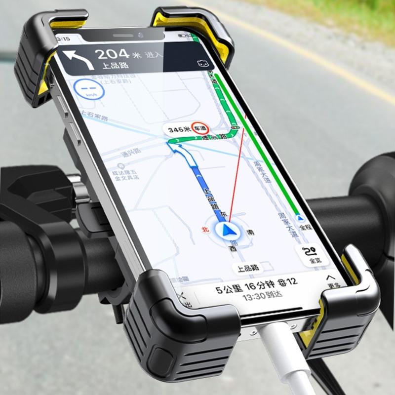 Supporto Affidabile per Telefono da Bici Supporto Universale per Bici Rotazioni a 360 Gradi Installazione Semplice ABS per Tutti gli Smartphone