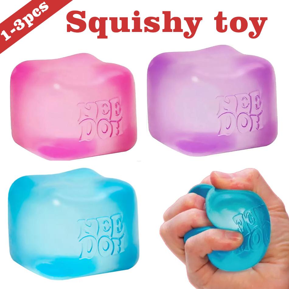 Discover Intime In Stock Needoh Sensory Cube Fidget Squishy Toy Stress Anxiety Relief Calming Desk Decoration Relax Squeeze Therapy Toy