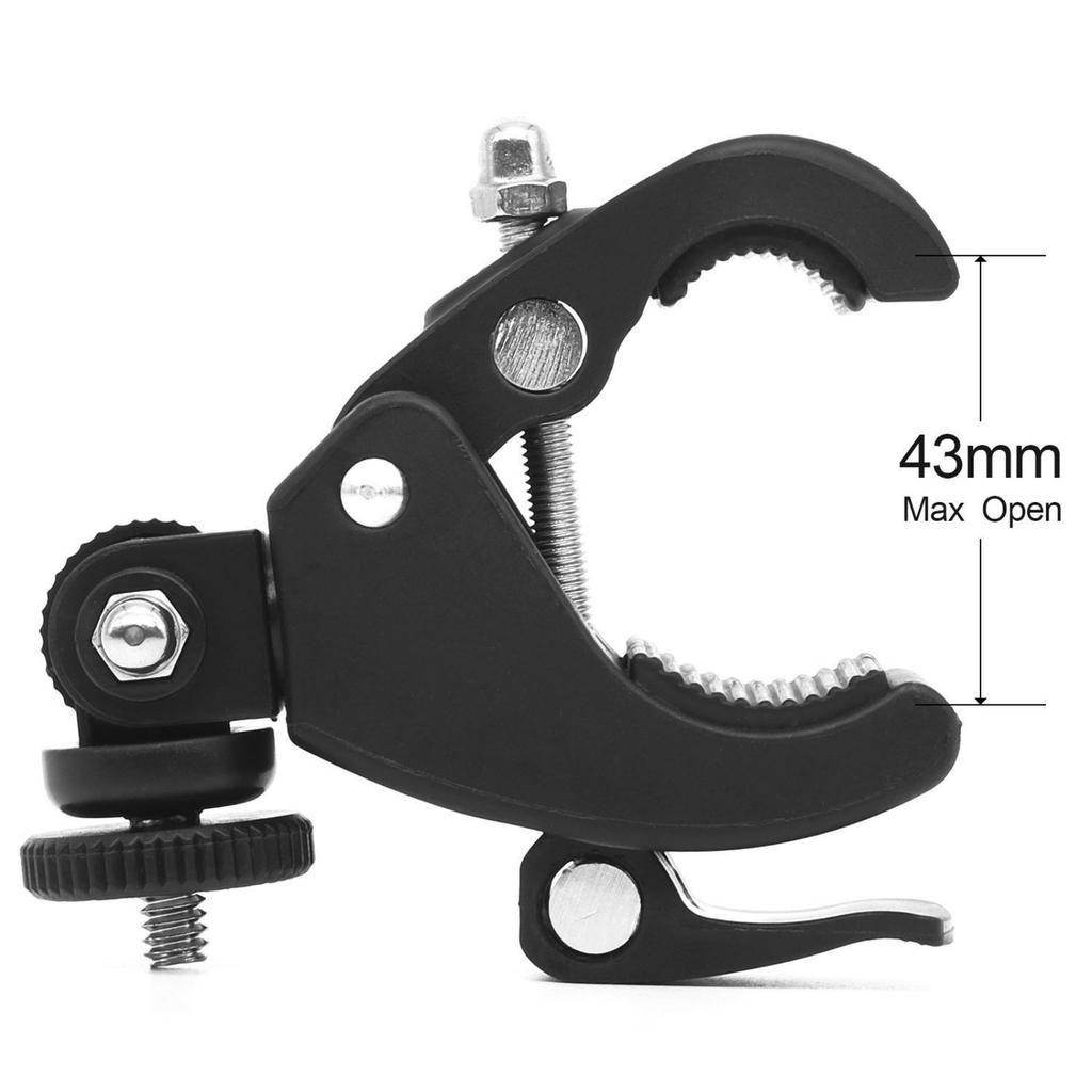 Handlebar Bike Camera Mount Clamps for Cameras/Video Light/Monitors Handlebar Tripod Mount Holder Stand