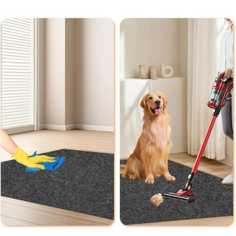 Felt Pet Carriers Liners With Waterproof Backing Thermal Insulation Scratchproof Cage Mats For Dog Cats Crate Bedding