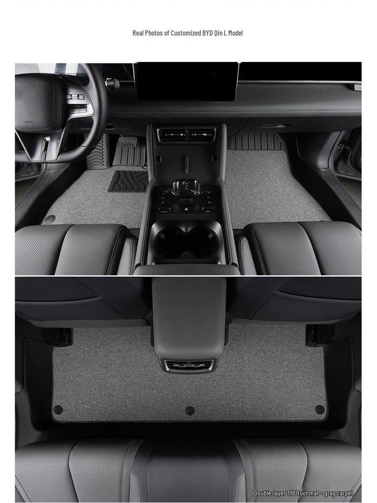 BYD Qin L 2025 Model TPE Fully Enclosed Floor Mats & Door Sill Package