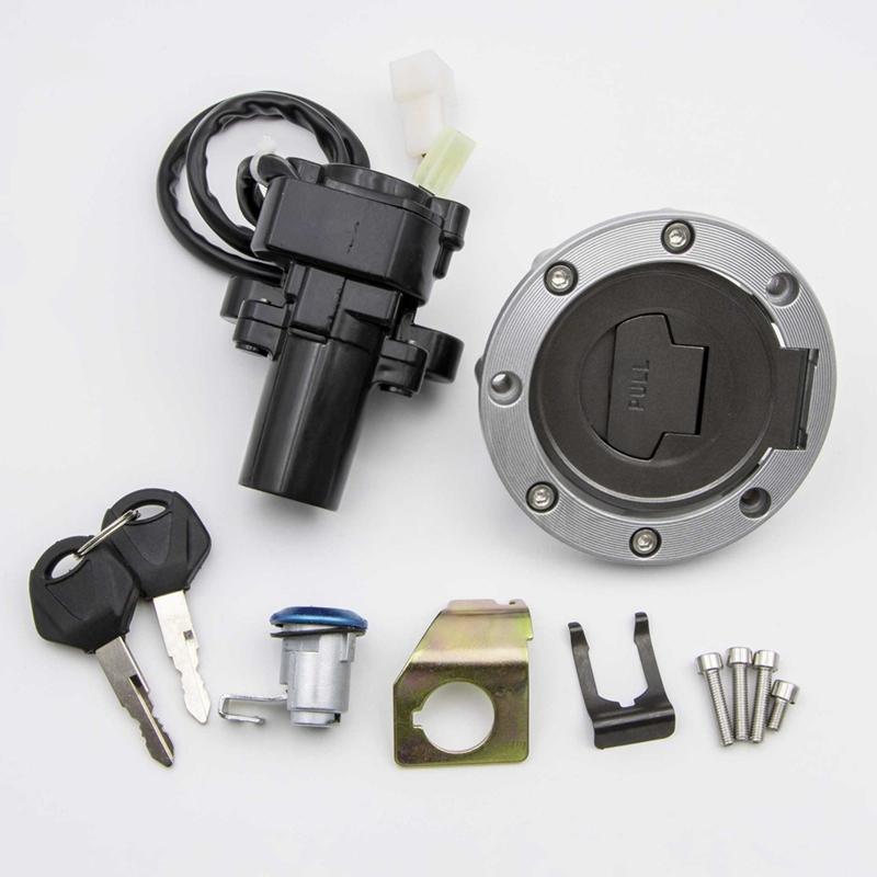 Ignition Switch Gas Cap Seat Lock Key Set for YZF R1 02-03 07-22 R6 2004 2006-2022 FJR1300 2001-2022 FZ6