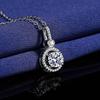 Necklace For Women Sterling S925 Silver With White Gold Plated Lab Diamond Jewelry Wedding Pendant ZircomGood product
