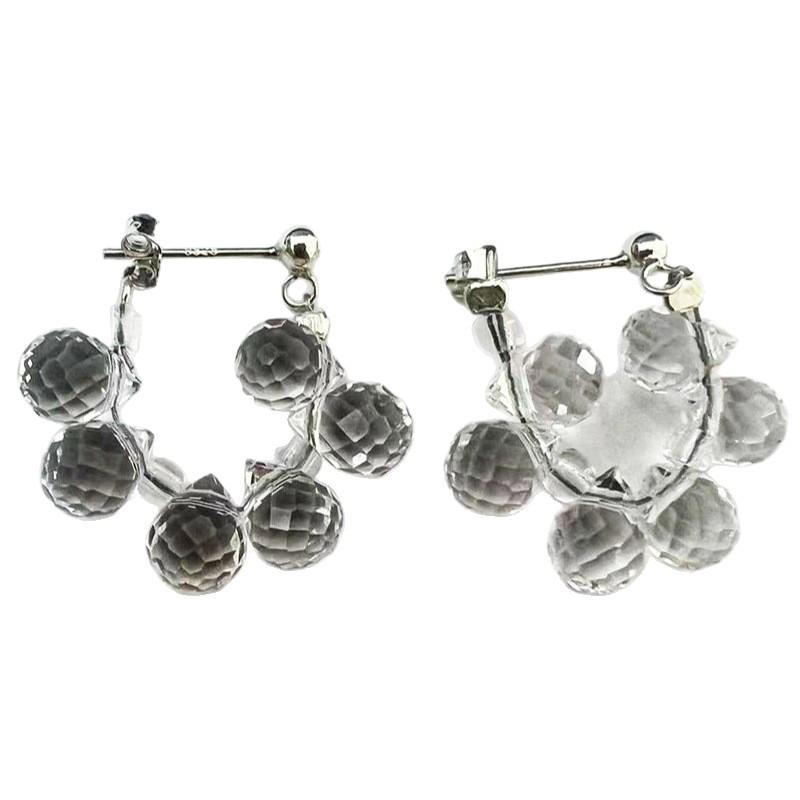 S925 Sterling Silver Crystal Stud Earrings: Sleek & Stylish Transparent Design