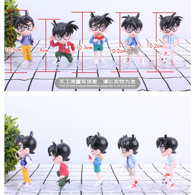 5pcs/set Anime Detective Conan Model Figure Toys