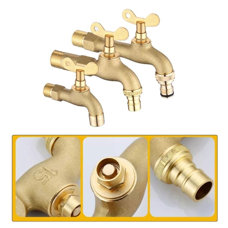 Heavy Gauges Lockable Ice Proof Water Spouts Outdoor Not -theft Sink Faucet for Residential Public Space Gardening