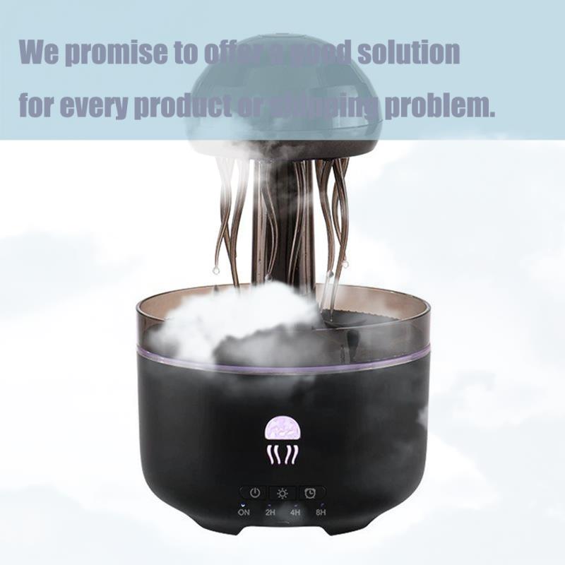 -November Jellyfish Aromatherapy Diffuser 320ML Essential Oil Humidifier EU Plug- Ideal For Yoga, Bedroom, Office