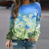 Women's T-Shirts Beautiful Flower and Bird 3D Printed Women's Long Sleeve T-shirt
