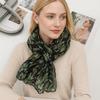 Floral Cotton Linen Scarf Vintage Long Shawl Wrap Fashion Pleated Printed Scarf  For Autumn Winter