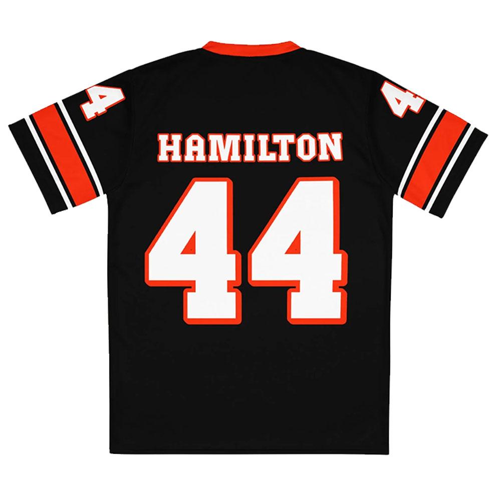 CamisetasLewis Número 44 Hamilton Manga Curta Gola Redonda Camiseta Casual Roupas Unisex