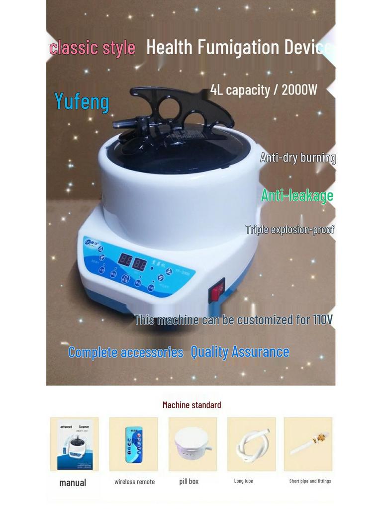 Domácí parní fumigační stroj pro saunu 2000 W s hrncem 4 l
