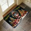 Christmas Santa Claus Entrance Welcome Doormat Bedroom Bedside Foot Mat Balcony Hallway Bath Non-slip Rugs Christmas Decorations