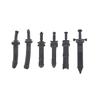 MOC Military Movie Figure Medieval Weapon Building Block Scabbard Sword Ax Hammer Bow Arrow Kit Gun Fan Mini Toy Brick Gift K038