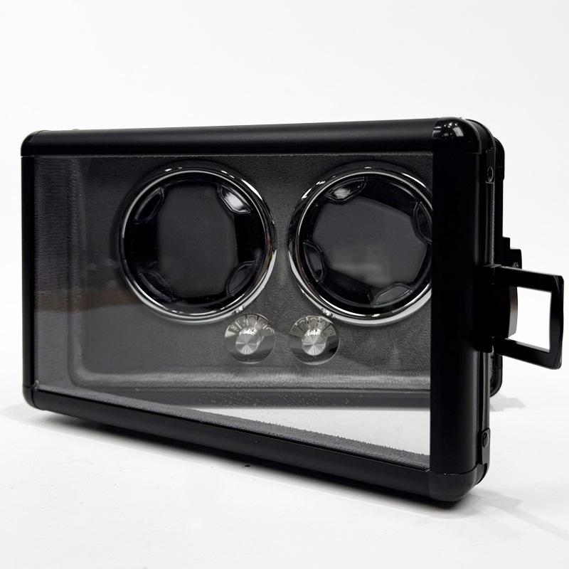 Aluminum Alloy Mechanical Watch Winder: Home Use Self-Winding Rotating Storage Box