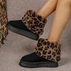Winter Chunky Platform Ankle Boots for Women Warm Snow Boots Non-Slip Faux Fur Lined Short Booties Shoes Women's Comfort Faux Suede Walking Mini Boots