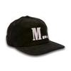 Midieomseu Geometric Logo Corduroy Cap - Black
