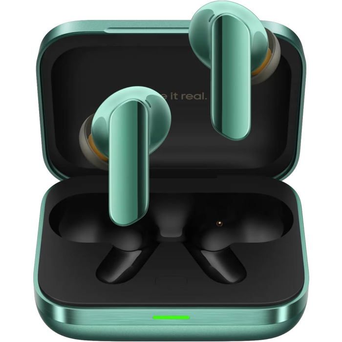 Realme Buds Air 7 Pro Ecouteurs Sans Fil Casque À Réduction De Bruit Avec 53dB AI Simultanée 48H d'Autonomie Bluetooth 5.4, Vert