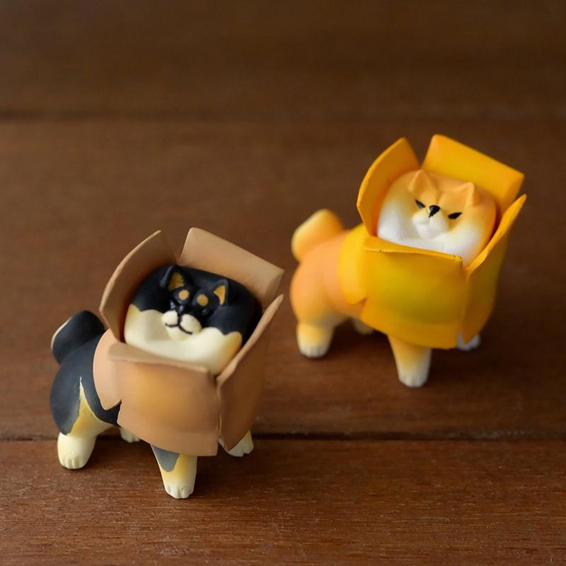 New Product In Stock Dog Firewood Blind Box Dog Unwilling To Go Home Corgi Bomei Lovely Tabletop Decoration Surprise Gift