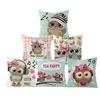 Polyester Owl Series Pillow Cases for Home Car Pillows Nordic Bedside Pillow Cases