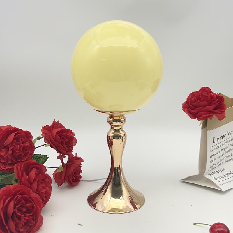 Lollipop Shape Bedside Table Lamp Bedroom Bedside Living Room Glass Creative Decoration Desk Lamp Nordic LED Retro Night Lights