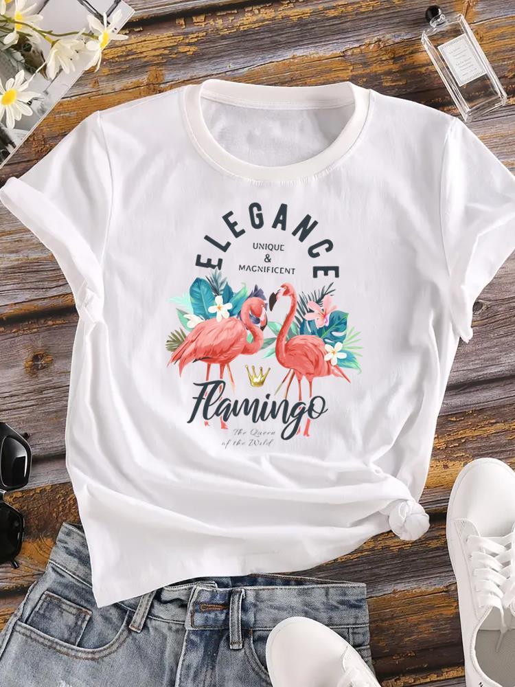 (Asian Size) cute style 90s Female Top Fashion Graphic Short Sleeve T-shirts Casual T Shirt  Lady Printed Clothing Women Tee