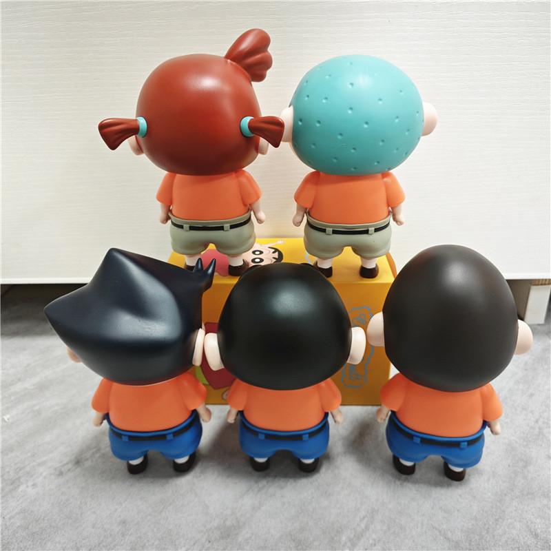 Whimsical Crayon Shinchan Explorer Figurines Colorful Pvc Model Set For Enthusiasts